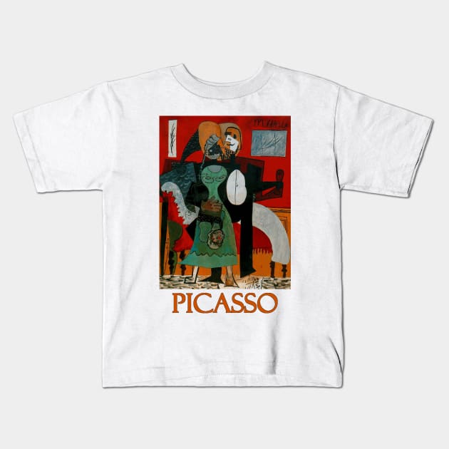 Lovers (1919) by Pablo Picasso Kids T-Shirt by Naves